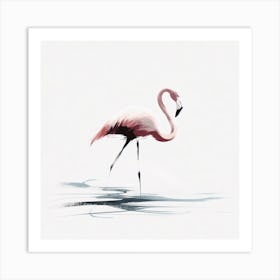 Flamingo drawing 5 Art Print