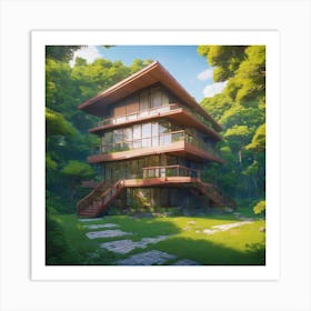 House In The Forest Art Print