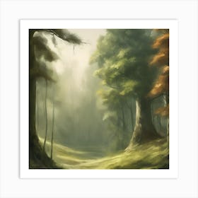 Forest Path Art Print