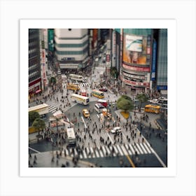 Asian Cityscape Art Print