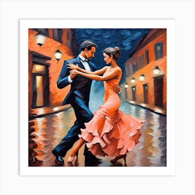 Tango Dancers Art Print