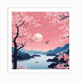 Japanese Sakura Art Print 1 Art Print