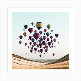 Hot Air Balloons In The Sky 2 Art Print