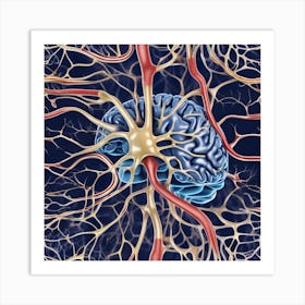 Brain And Nerves 23 Art Print