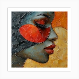 Woman'S Face 1 Art Print