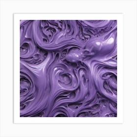 Lavender Fluid Underwater Fractal Pattern By Jacob Lawrence And Francis Picabia Perfect Composit 903494919 (3) Art Print