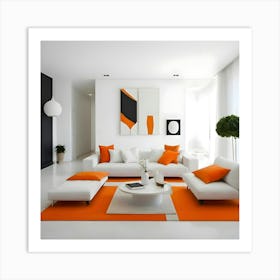 Modern Living Room Art Print