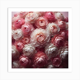 Pink Roses 7 Art Print