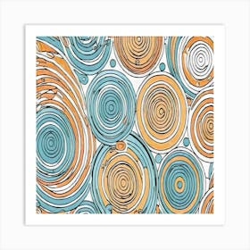 Abstract Swirls Art Print