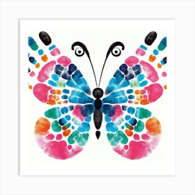 Handprint Butterfly Art 3 Art Print