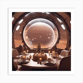 In A Space Bubble On Mars 2 Art Print