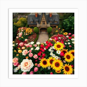 Garden In Bloom 1 Art Print