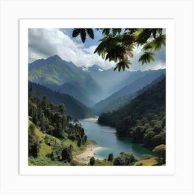 Lake In The Mountains 5 Art Print