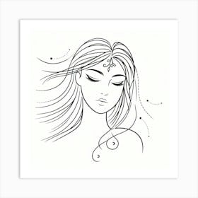 Portrait Of A Woman 7 Art Print