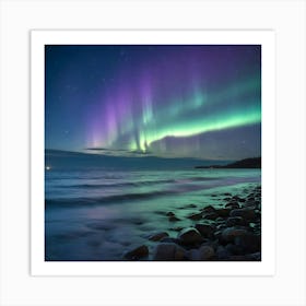 A Photo Of The Aurora Borealis Dancing Across The Pgkii2 Us5oexhzk9sumsa Tx H9pobtcarjdta0kzc8q(1) Art Print