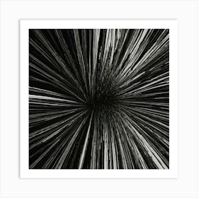 Black and White Abstract Art 180 Art Print