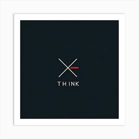 Logo Design For Think Art Print