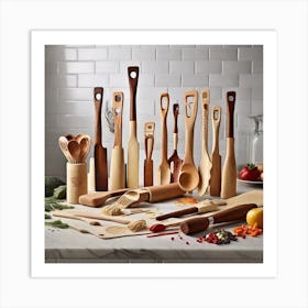 Kitchen Utensils Art Print