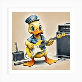 Ducky Rocker Art Print