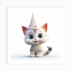 Birthday Cat 1 Art Print