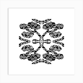 Owls Black And White Art Print