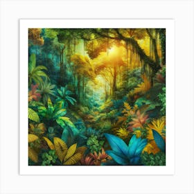 Tropical Jungle 1 Art Print