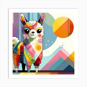 Llama Art Print