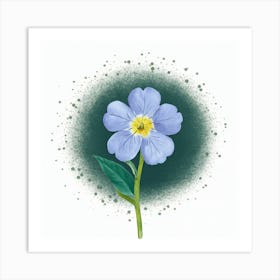 Blue Flower Art Print