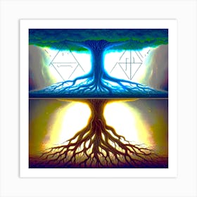 Tree Of Above And Below Art Print