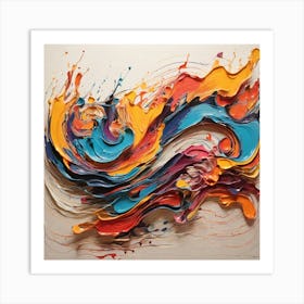 Abstract Painting paintings art print 7 Art Print