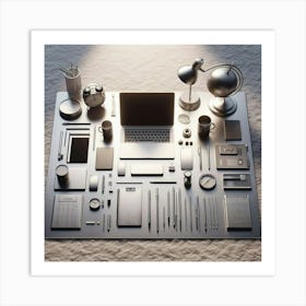 Office Desk 2 Art Print