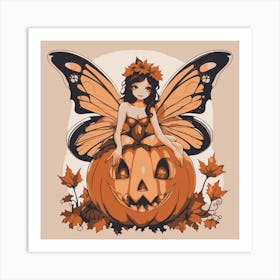 Pumpkin Fairy Art Print