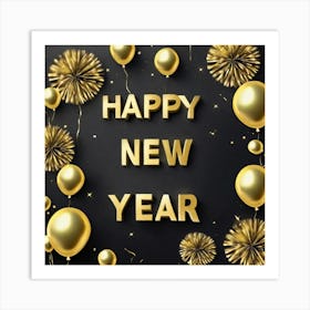 Happy New Year 48 Art Print