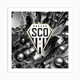 Angers SCO Logo Wall Arts 16 Art Print