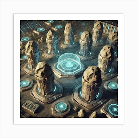 Stonebound Guardians Stationary Units Art Print