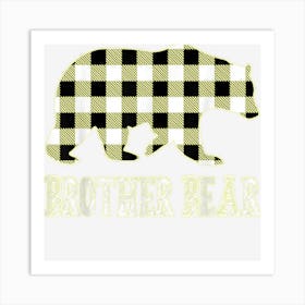 Brother Bear Shirt Red Buffalo Plaid Brother Bear Pajama Art Print