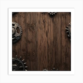 Steampunk Background Art Print