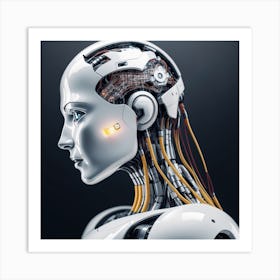 Portrait Of A Robot 32 Art Print