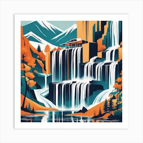 Waterfall 9 Art Print