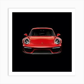 Red Porsche 911 Art Print