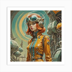 Sci-Fi Girl 1 Art Print