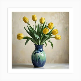 Green Tulips Hallway Art Print (8) Art Print