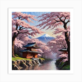 Japanese Cherry Blossoms Art Print