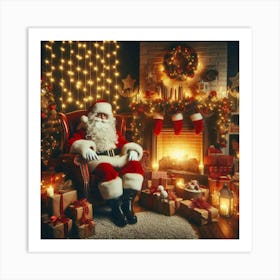 Christmas Santa 1 Art Print