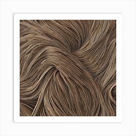 Wavy Hair Texture Art Print