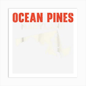 Ocean Pines Maryland Usa State America Travel Marylander Art Print