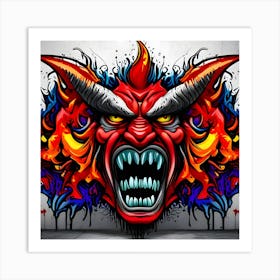 Devil Head 1 Art Print