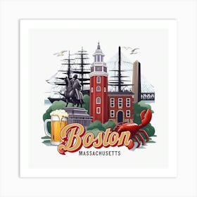 Boston Massachusetts Art Print