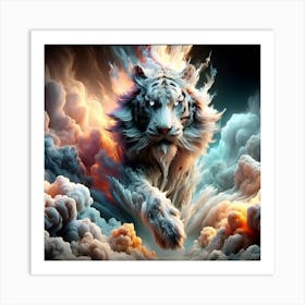 White Tiger 1 Art Print