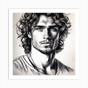 Portrait of Man Art Print